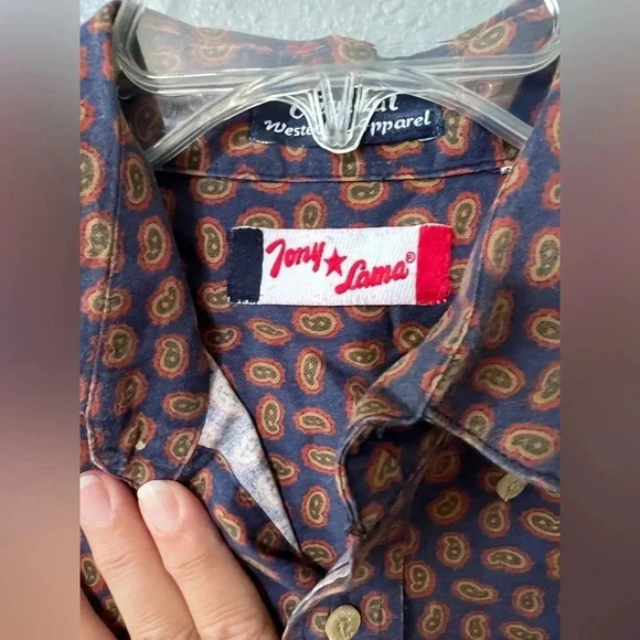 Men’s Original Tony Lama Western Rodeo Shirt Medium (46in)Chest & (32in) Length - Picture 2 of 4